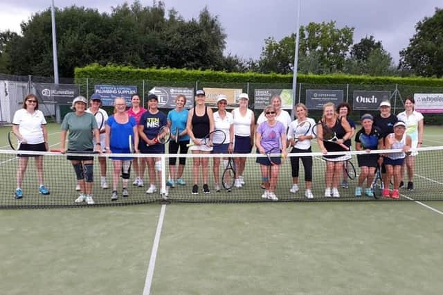 Players will be able to continue their tennis in all weathers through the year when the new facilities are complete