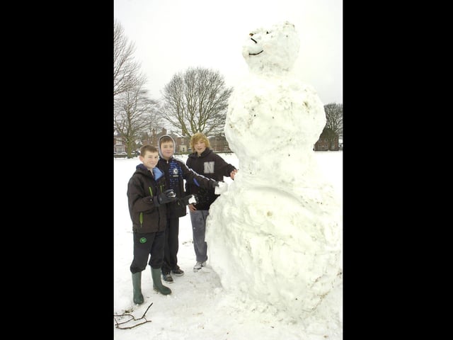 Pictured (from left) Josh Cook, 13, Bradley Baxter, 12, and Rhys McDonald, 13, in Central Park.