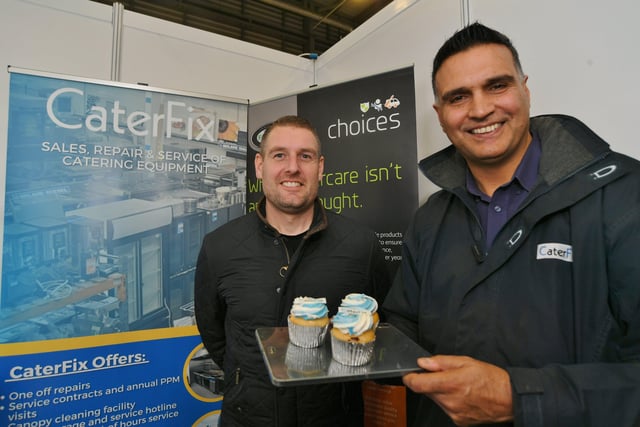 Gareth Andrew and  Ajaz Akhtar from CaterFix, Peterborough. EMN-220902-152112009