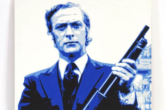 George Ioannou's signed canvas of Michael Caine from Get Carter