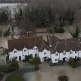 Flooding in Bedford in 2020 (From drone footage shot by Oliver Downing, Nelson Media)