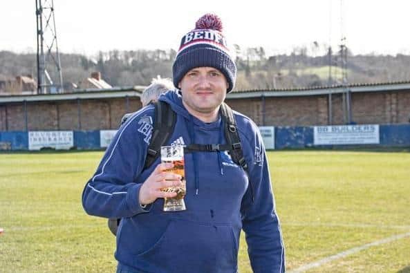 Club secretary James Smiles walked the 14 miles from the Eyrie to Barton Rovers for Saturday’s game, as part of his ‘SmilesSteps’ fundraising for the East Anglian Air Ambulance, with the total so far on his JustGiving page having reached just over £5,000.   Coverage courtesy of www.bedfordeagles.net