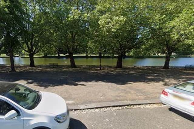 A search is ongoing after reports of a man seen in the River Great Ouse in Bedford