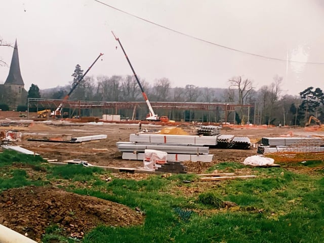 Sainsbury's under construction in Horsham in December 1994
