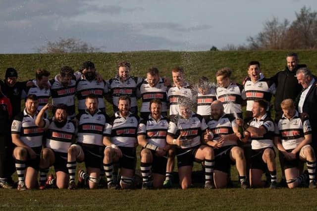 Celebrations after victory over Peterborough ensures Bedford Athletic are crowned Midlands 1 East champions