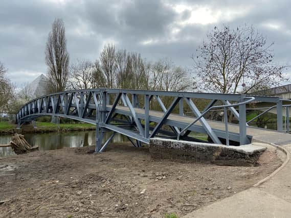 The refurbished bridge