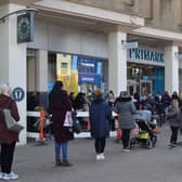 Primark opened at 8am to cope with the anticipation demand which continued all day