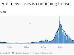 Positive cases have been on the rise again (far right of graph)