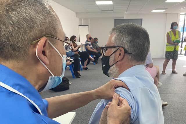 Bedford mayor Dave Hodgson recently received his second vaccine