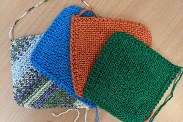 Knitted squares
