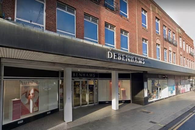 Debenhams in Bedford which closed earlier this year (Google)