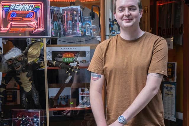 Owner Jedd from Rewind Retro Arcade, which is also opening very soon