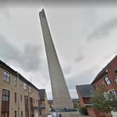 The National Lift Tower in Northampton - at 418ft, it's the largest abseil tower in the world