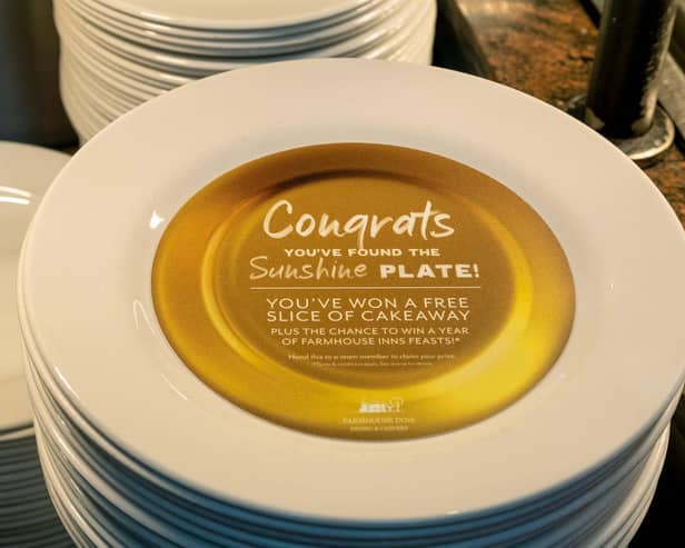Find a sunshine plate to win