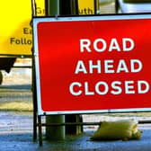 The road is closed while Anglian Water carry out repairs