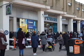 Bedford Primark, when it first reopened back in April
