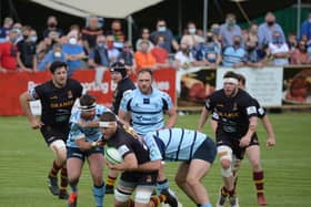 Ampthill playing Bedford Blues in the Championship at the end of last season (PICTURE SUBWAY PRODUCTIONS PHOTOGRAPHY)