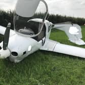 The light aircraft had to make an emergency landing (Picture: Bedfordshire Fire & Rescue)