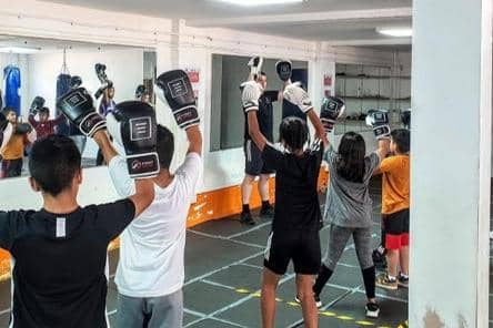 Classes at the Boxing Saves Lives event