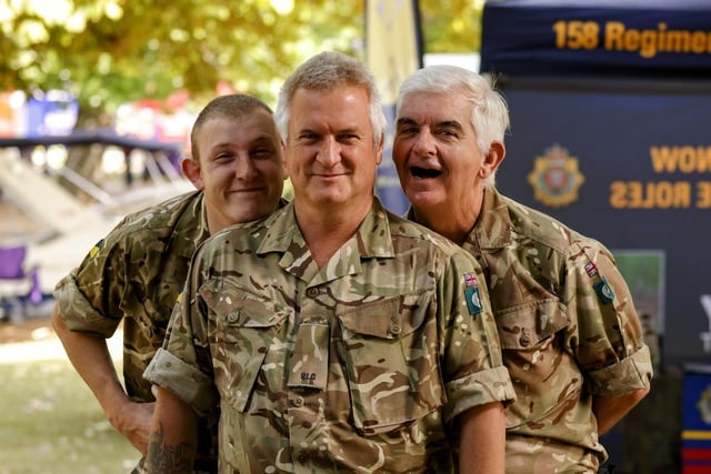 158 regiment Bedford squadron on a recruitment drive during the festival.
