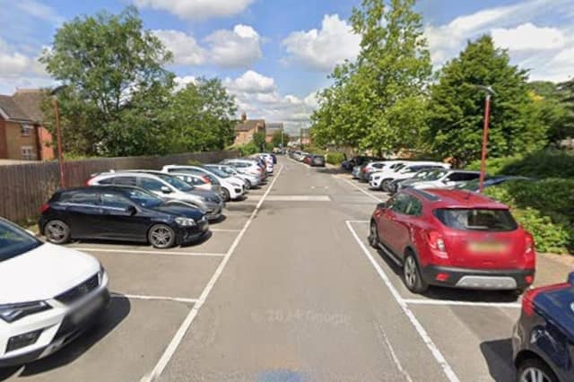 Hospital parking at Rye Close