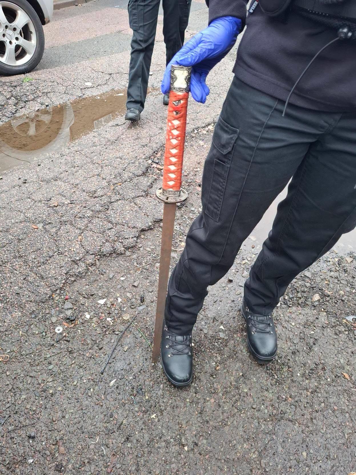 Police seize replica firearm and sword during anti-social crackdown in Bedford
