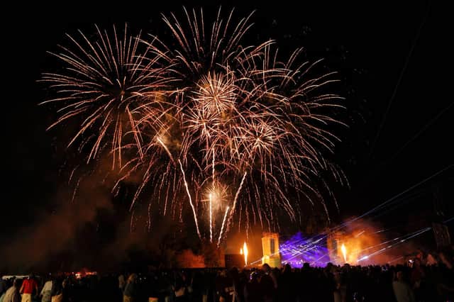 The spectacular firework and laser show concluded the Bedford Park Sunday night proms