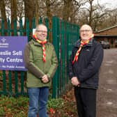 David Heard, chair and Lawrence Kay, committee member at the Leslie Sell Activity Centre