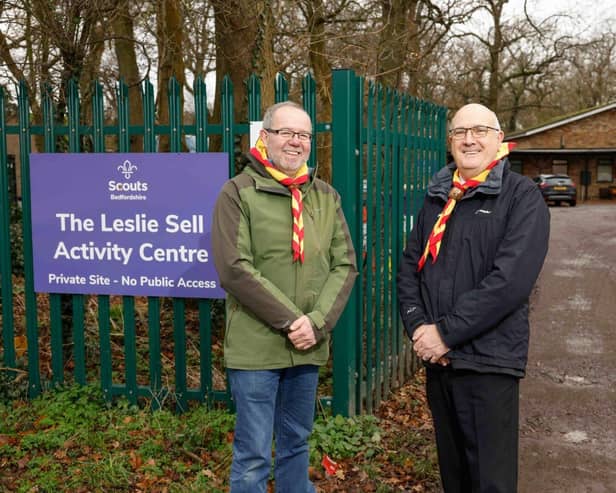 David Heard, chair and Lawrence Kay, committee member at the Leslie Sell Activity Centre