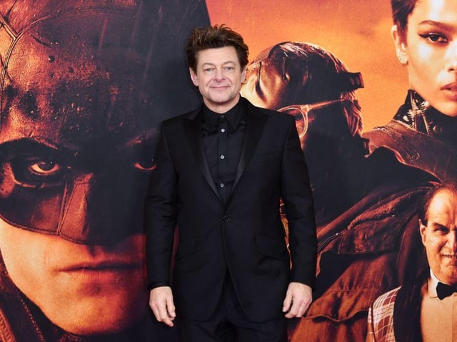 English actor Andy Serkis, who takes over the role of Alfred Pennyworth from Michael Caine. (Photo by ANGELA  WEISS/AFP via Getty Images)