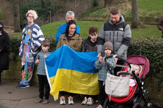 Alnwick's parade for Ukraine.