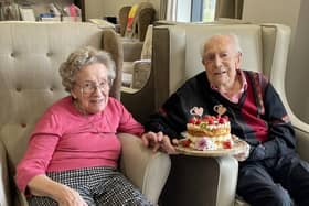 Audrey and Ray on their 70th Anniversary