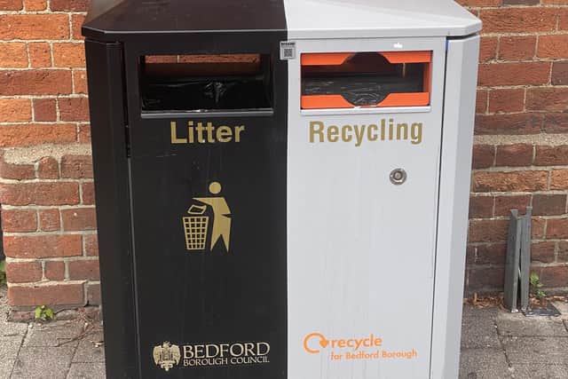 Bedford rubbish bins