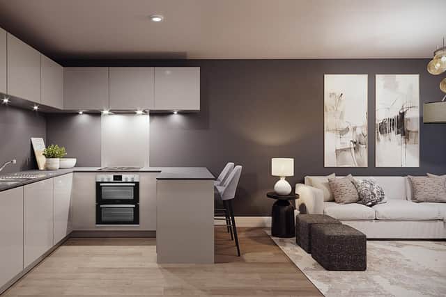 Discover a stylish collection of new one and two-bedroom homes. Picture – supplied