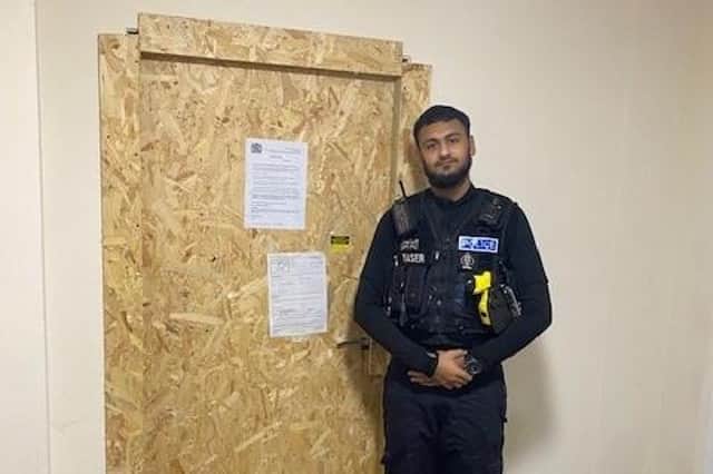 The three-month closure order at a property in Queen's Park, Bedford (Picture: Bedford Community Policing Team)
