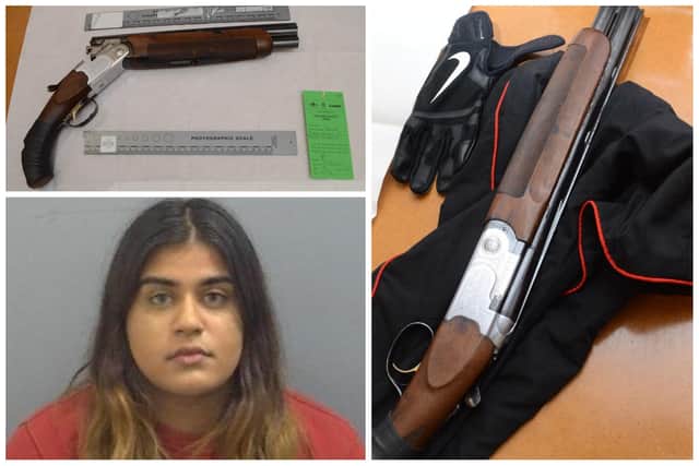 Keesha Kalyan was jailed for possession of the sawn-off shotgun