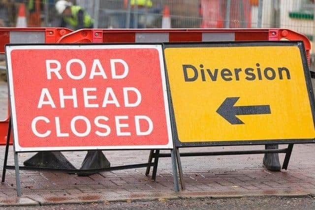 Lane closure ahead