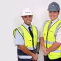 Bellway site manager Dan St Hilaire and Ashberry Homes senior site manager Josh Croxford