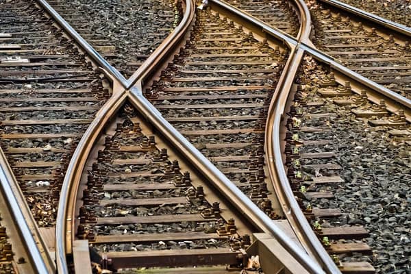 Closeup of railway tracks. Picture: Pixabay