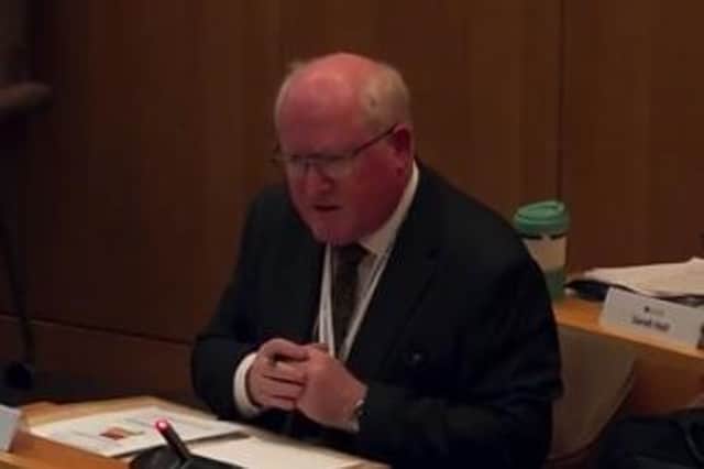 Ian Dalgarno. Screenshot Environment and Sustainable Communities Overview and Scrutiny Committee Thursday, 23rd November 2023 Image: LDRS