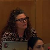 Councillor Zara Layne. Screenshot from Full Council meeting on Wednesday, July 12 2023