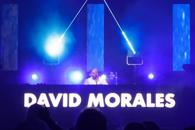 Superstar DJ David Morales kept the music playing and the crowd dancing on Friday night