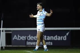 Dean Adamson scored for Bedford Blues but they fell to defeat on Saturday.