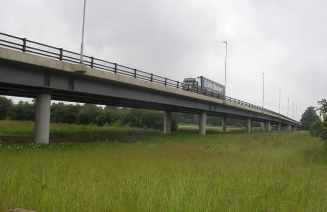 The bridge at The Branston Way is now closed for repairs at Ladies Walk Viaduct (Picture: Bedford Borough Council)