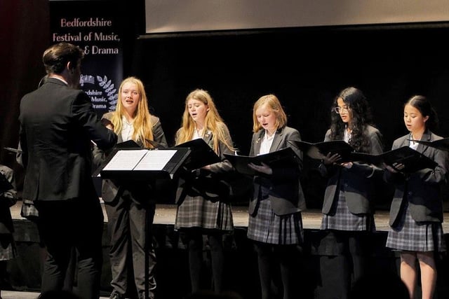 Bedford Girls School Choir performed under the direction of Dominic Keating-Roberts