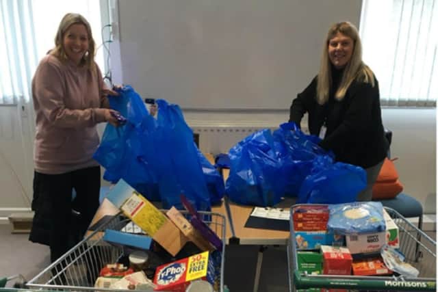 Donations from Sandy and Biggleswade Children’s Centre. Image: CBC.