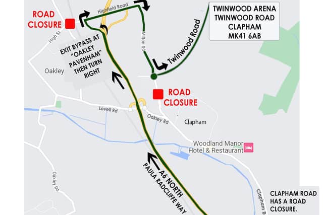 Twinwood Festival organisers have issued this handy map