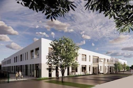 An artist's impression of the new SEN school which will open in the autumn