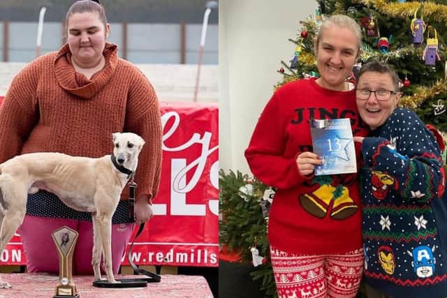 On the left, Ness before the weight loss, and right, after the weight loss, pictured with her Slimming World consultant Donna