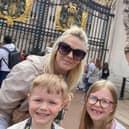 James Trembath and family during their visit to London
